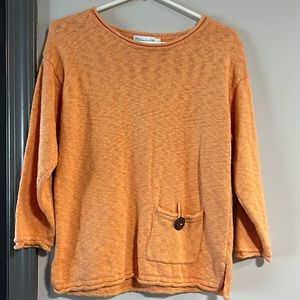 Orange Lulu-B knit sweater - size S/M